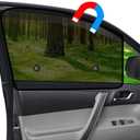 Ovege Car Window Shades Magnetic 2pcs Universal Car Window Screen Mesh Side Window Sun Shade Automotive Window Sunshades for Driver Passenger (Front Seat 2pcs-)