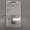 ALLIED Dual Port USB Car Charger with Lighting cable for iPhone iPad iPo