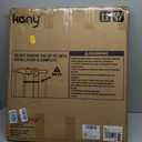 keny 29"-42.5" Baby Gate for Stairs, Auto Close Safety Dog Gate, Pressure Mounted Easy Walk Through Pet Gate for Doorways, Durable Stair Gate, 30" Tall, Brown