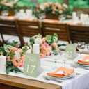 JarThenaAMCS 31Pcs Sage Green Table Numbers Head Table 1-30 Wedding Table Signs Reserved Seating Signs for Wedding Birthday Party Reception