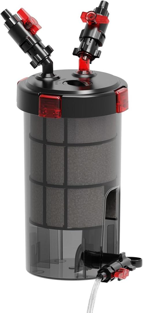Pre-Canister Filters for Aquarium,Self-Cleaning Aquarium Filter,Forms Synergistic Filtration System with Main Canister Filter,Extends Main Filter Maintenance (Port Diameter 0.47in(12mm))