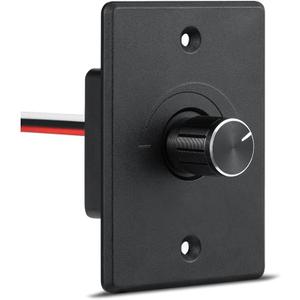 12V Light Dimmer, RV Boat Dimmer Switch High Side PWM Rotary Dimming Switch for Camper Van Travel Trailer Truck Lighting Fixtures, Strip Lights, Puck Lights, Awning Lights (4A, 3 wire)