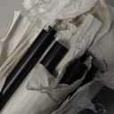 10 Pack 4.7 FT x 3/4 inch Aluminum Deck Balusters Horizontal Stair Baluster Hollow Round Black Staircase Bar Spindles for Indoor Outdoor Railing