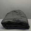 CozyLux Grey Comforter for Queen Size Bed 7 Pieces Bed in a Bag Dark Gray Comforter Set Queen Set Bedding Sets with All Season Quilted Comforter, Flat Sheet, Fitted Sheet, Pillowcases, Dark Gray (Dark Grey)