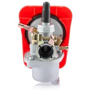 CARBBIA Red Motorized Bike Carburetor for 2 Stroke 49cc 50cc 60cc 66cc 80cc 100cc Bicycle Motorized Engine Carb