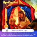 Amber Sleep Light Bulbs, Blue Light Blocking, A19 9W(60 Watt Equivalent) Dim Light Bulbs for Lamp, 1800K Warm Light Bulb, E26 for Healthy Sleep Bedroom Kids Room, 4.30X2.35X2.35 Inch, 2 Pack