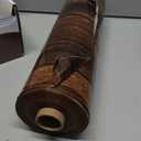 200 Ft x 54 Inch Wood Grain Tablecloth Roll in Slide Cutter Box Disposable Rustic Backdrop Vintage Table Cover Western Themed Bulletin Board Plastic Roll for Barn Birthday Classroom Decor