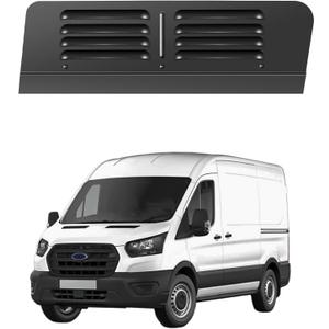 Aluminum Front Door Window Vents (Pair) for Ford Transit Van 2015-2026, Keeps Bugs Out Let Breeze in,Black