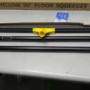Floor Squeegee for Concrete, 30'' Large Rubber Broom for Tile, 59'' Long Handle Heavy Duty Water Wiper for Garage, Deck