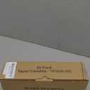 flamecan Ivory Taper Candles, Set of 20 Unscented and Smokeless 10 Inch Taper Candles Long Burning, Paraffin Wax with Cotton Wicks for Burning Approxinately 7-8 Hours Time