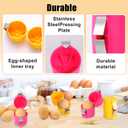 4-PCS Egg Opener In One Box, Hand Held Egg Separator, Egg Peeler Tool, Stainless Steel Egg Opener, Topper Cutter Tool, Egg Cracker for Raw Eggs, Egg Shell Breaker, Kitchen Small Utensils