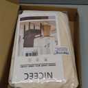 Havawish Large Dining Room Chair Seat Covers with Armrest Dining Chair Slip Covers Protectors (6 Pcs,Taupe) (Velvet)