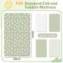 SmoothNovelty 4 Pack Silly Goose Crib Fitted Sheet for Boys Girls - 52" x 28" Fitted Baby Sheet with Goose and Gingham Style for Standard Mattress Gift Set, Microfiber & Soft Breathable(Green)