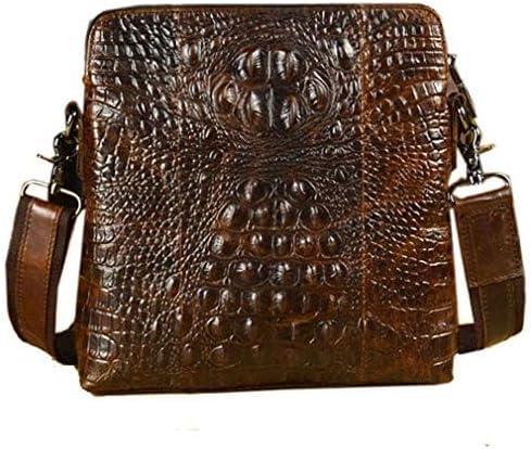 Hebetag Small Leather Sling Shoulder Bag Messenger Pack for Men Women Outdoor Travel Business (#23coffee)