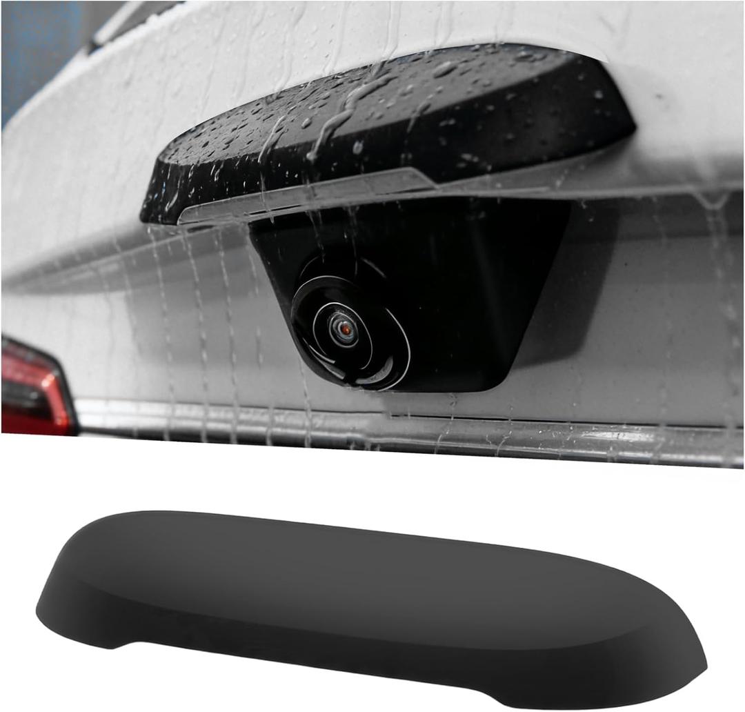 New Car Backup Camera Rain Shield,Silicone Backup Camera for Car Rain Shield Improves Rainy Day Reversing Safety,Wider Cars Rear View Cameras Cover Cars Exterior Accessories (Small: Width 0.63 in)