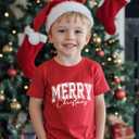 Boys Christmas Shirt for Kids Girls Toddler Ugly Funny Xmas T-Shirt Short Sleeve Cotton Tee Top 2-8 Years (Red)