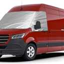 Windshield Sun Shade Cover Compatible with Mercedes-Benz Sprinter VS30 2019-2025, Front Window Sunshade Cover Windshield Cover for UV Protection & Privacy Shield, with Mirror Cutouts