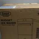 Gevi Household V2.0 Countertop Gemi Nugget Ice Maker Open and Pour Water Refill | Stainless Steel Housing | Fit Under Wall Cabinet | Black