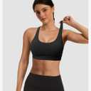 Sports Bras for Women, High Support Racerback Bras for Large Bust, High Impact Strappy Yoga Workout Gym Bra, Large