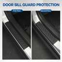 Custom Fit Floor Mats for Ford Expedition MAX 8 Seats 2018-2024 2nd-Row Bench Seat, All Weather TPE Floor Liners & Trunk Mat & Backrest Mats & Door Sill Guard, Full Set Interior Accessories