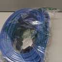 15.75 Ft Flex Track for Kids, Flexible Race Track Compatible with Hot Wheels and Diecast 1/64th Cars, Roll-Up Portable Race Car Ramp Track with Suction Cups & Track Anchors & 4 Race Cars, Blue