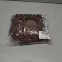 LYANER Women's Stretchy High Waist A-Line Midi Skirt Flared Vintage Casual Skirts with Pockets (Brown, S)