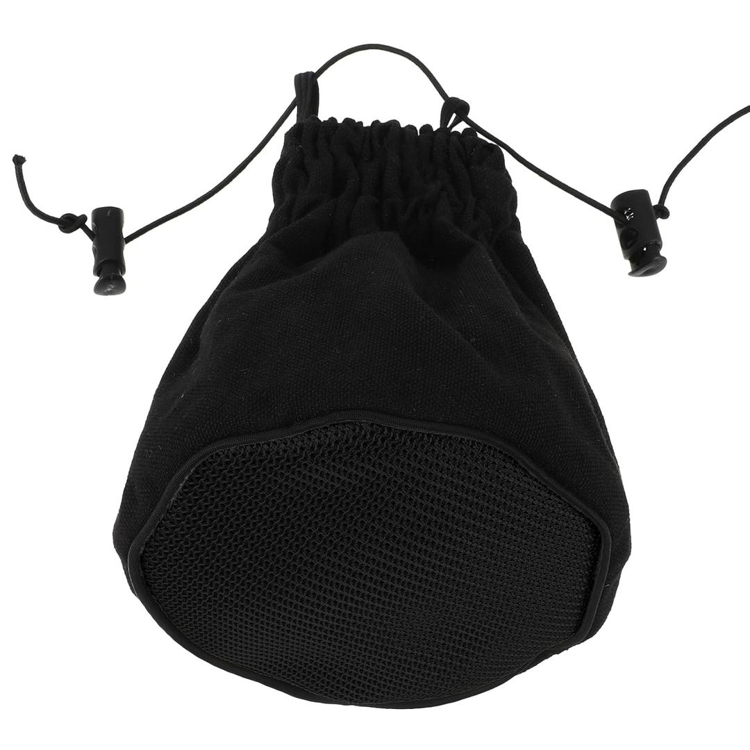 1 Pcs Hair Dryer Diffuser, Universal Foldable Travel Hair Diffuser Sock with Elastic Band, Universal Diffusers Cap Attachment for Curl Definition, Compact for Home & Travel (Black)