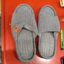 VeraCosy Ladies Open Toe Slippers Terry Cloth Slip on Women's House Shoes Size 7-8