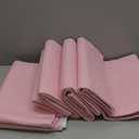 IMPROVIA Washable Underpads, Heavy Absorbency Reusable Incontinence Pads for Kids, Adults, Elderly, and Pets, Waterproof Protection Floor (Pink and White, 34" x 36" - Pack of 4)