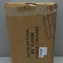 Snackle Box Container, Stainless Steel Portable Snack Containers with Lids, 6 Compartment Divided Serving Tray, Clear Storage Organizer for Fruit Candy Nuts, Veggie, Perfect for Road Travel, Party