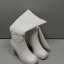 DREAM PAIRS Knee High Boots for Women Platform Square Toe Chunky Block Heeled Stylish Comfortable Tall Boots with Side Zipper, Size 6.5