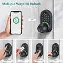 Keypad Smart Door Lock with Knob, Yamiry Keyless Entry Digital Lock with Handle, Fingerprint Electronic Knob for Front Door