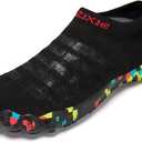 TOLLN Quick-Dry Barefoot Water Shoes for Men, Women & Youth  Versatile Aqua Socks for Beach, Pool, Kayaking, Hiking, Surfing, Yoga & Outdoor Sports (Black)