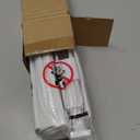 no Drill Cordless Roman Shades for Windows, 20" W  64" H - 100% Blackout - Linen - Mist White