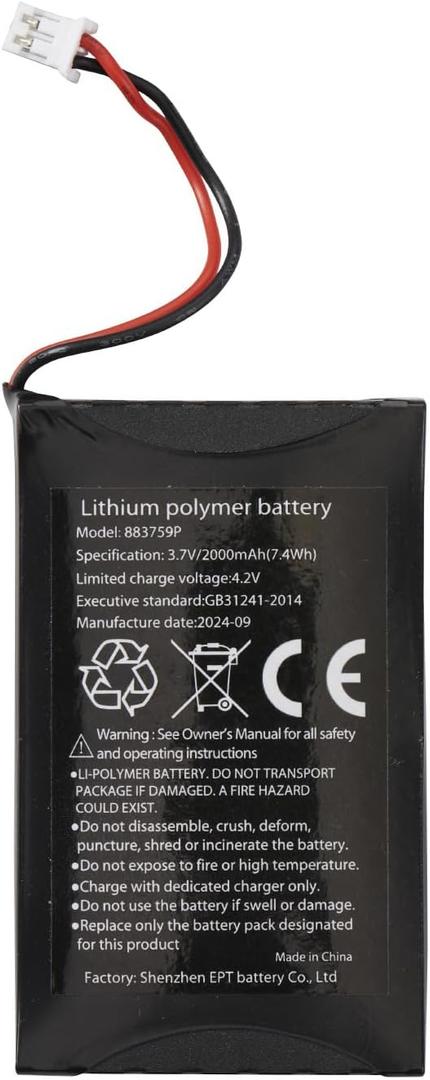 Li-Ion Rechargeable Battery for Cobra PX and RX Series Walkie Talkies - Compatible with PX650, RX680 and RX685 Two Way Radio Models, 1 Single Battery