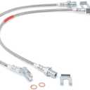 Rough Country Front Stainless Brake Lines for 71-87 GMC C15/K15 | 4-6" - 89340S