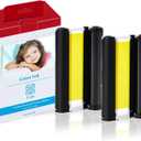 Selphy CP1300 CP1500 KP-108IN Color Ink Cassette Compatible with Canon Selphy CP1200 CP1000 CP910 CP900 CP760 CP740 CP Wireless Compact Photo Printer 4 x 6 inch (KP108 Ink only, No Paper), 2-Pack