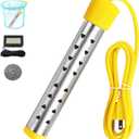 Immersion Water Heater Electric, Portable Bucket Heater with 304 Stainless Steel,Submersible Water Heater Heats up 5 Gallons of Water in Minutes for Home, Camping, and Outdoor Use