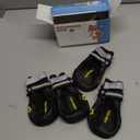 QUMY Dog Shoes, Paw Protectors for Winter Snowy Day, Summer Hot Pavement, Water-Resistant in Rainy Weather, Outdoor Walking, Indoor Hardfloors Skid-Resistant Sole (Size 5: 2.4''x2.8''(W*L) (Pack of 4))