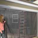 Snap On Screens 8' x 7' Garage Screen, includes Zipper & Storage Kit, Easy Assembly, Easy Pass Through