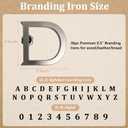 36Pcs Mini 1/2" Branding Irons, Alphabet Alphanumeric Mini Custom Iron Personalized Set, English Letters and Numbers Iron for BBQ, Steak, Bread & Personalized Gifts and More
