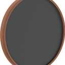 Flash Furniture Wall Mounted Magnetic Chalkboard with Solid Pine Wood Frame, Commercial Grade with Included Eraser and Chalk, 18" Round, Rustic