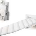 jxgzyy Wall-Mounted Ironing Boards 37x13 Inch 180 Swive Foldable Ironing Boards with Heat Resistant Cover Space-Saving Laundry Ironing Board Easy to Install for Home White