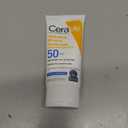 CeraVe 100% Mineral Sunscreen SPF 50, Face sunscreen With Zinc Oxide & Titanium Dioxide, Hyaluronic Acid + Niacinamide + Ceramides, Oil Free, Travel Size 2.5 oz