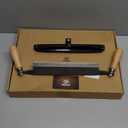 Draw Knife, Straight Debarking Tool No Assembly Required, Overall 18"/ 10" Blade Woodworking Tool,1065 Manganese Steel, Ergonomic Solid Wood Handle