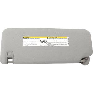 Right Passenger Side Sun Visor Compatible with 2015-2019 Escalade, Silverado/Suburban/Tahoe, Sierra/Yukon Sunvisor (Gray) 23459643