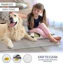 Non-Slip Office Chair Mat for Carpet, 35 x35Inches Clear Plastic Desk Mat for Rolling Chairs, Waterproof and Oil-Resistant, Anti-Fatigue Mat for Standing Desk (Carpet-round 36*36)