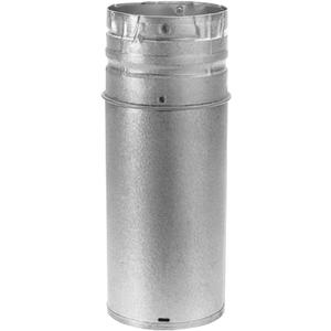 Simpson Duravent Stove Vent Pipe Adjustable Length, Insulated 4" Dia. X 12" Vertical Stainless Ste