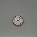 Hicarer Round Clock Insert 3-1/8 Inch (80 mm) Quartz Movement Roman Numeral Gold Trim (Gold Trim)