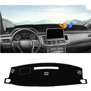 Autorder Dashboard Cover Mat for 2021-2024 Chevrolet Suburban/Tahoe/GMC Yukon Accessories Dash Cover Flannel Dash Mat Sunshade Glare UV Rays Protector (Not for Yukon Denali)